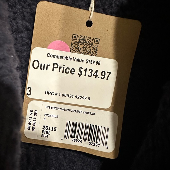 Patagonia Women's Better Sweater® Zippered Fleece Chore Jacket navy blue - Picture 3 of 7